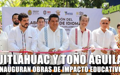Gobernador y Presidente Municipal inauguran obras de impacto educativo