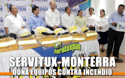Servitux-Monterra dona equipos contra incendio a Bomberos