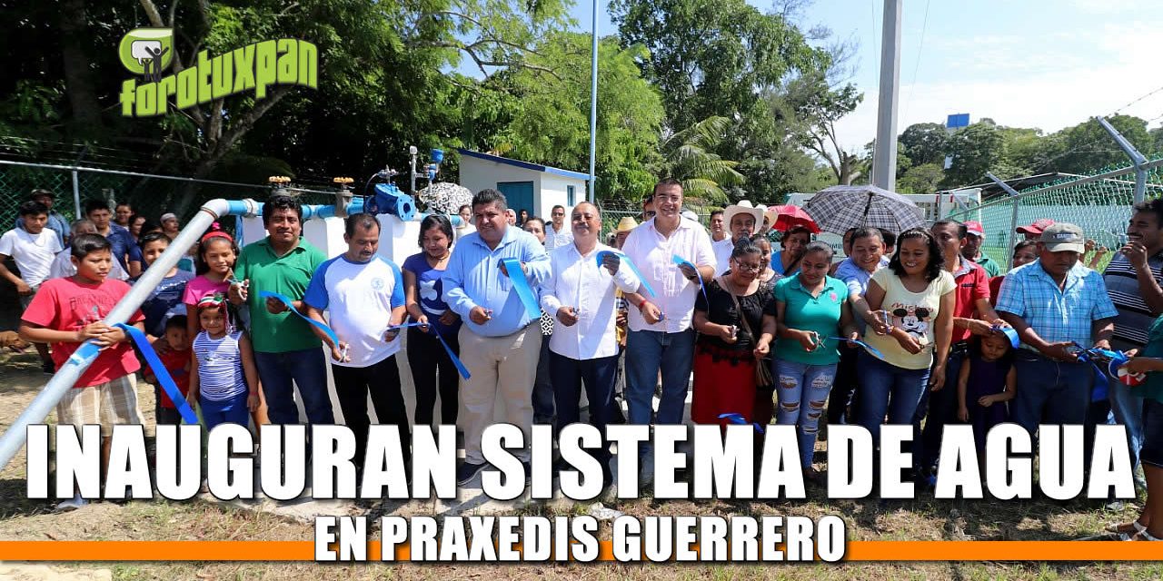 Inaugura Toño Aguilar otro sistema de agua en Praxedis Guerrero
