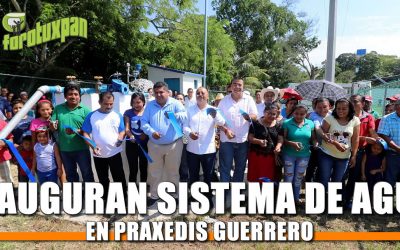Inaugura Toño Aguilar otro sistema de agua en Praxedis Guerrero