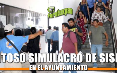 Exitoso Simulacro de SISMO en el Ayuntamiento