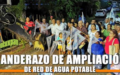 Banderazo de ampliación de red de agua potable