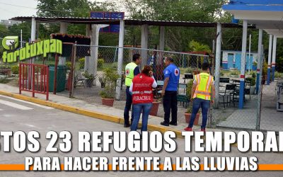Listos 23 Refugios Temporales
