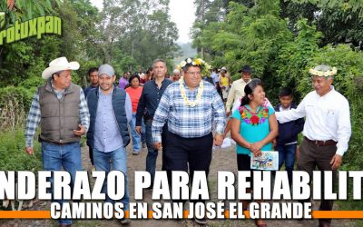 Banderazo para rehabilitación de caminos y construcción de baños ecológicos