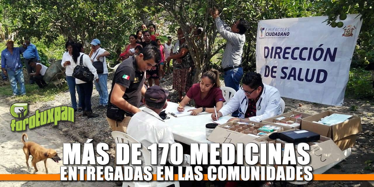 Más de 170 Medicamentos entregadas en las Comunidades