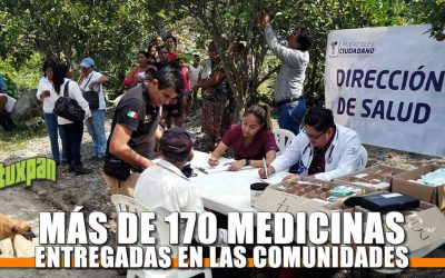 Más de 170 Medicamentos entregadas en las Comunidades