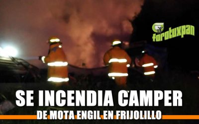 SE INCENDIA CAMPER DE MOTA ENGIL