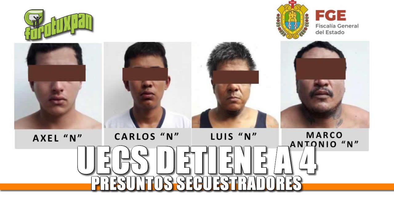 UECS Detiene a 4 presuntos Secuestradores