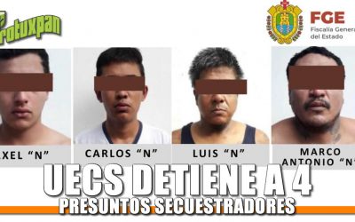 UECS Detiene a 4 presuntos Secuestradores