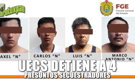 UECS Detiene a 4 presuntos Secuestradores