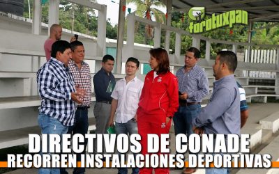Directivos de CONADE recorren la Unidad Deportiva