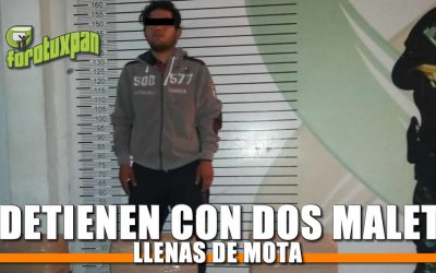 Lo detienen con dos maletas llenas de MOTA