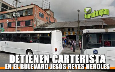 Detienen CARTERISTA en el Bulevard reyes heroles