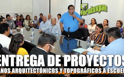 Entrega de proyectos, planos arquitectónicos y topográficos a instituciones educativas