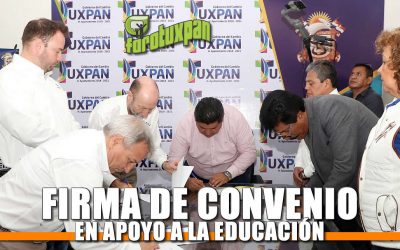 Firma de convenio en apoyo a la educación