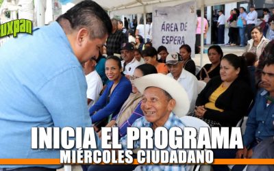 Reinicia programa “Miércoles ciudadanos 2020”