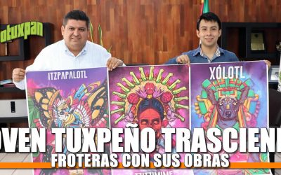 Joven tuxpeño trasciende fronteras con sus obras