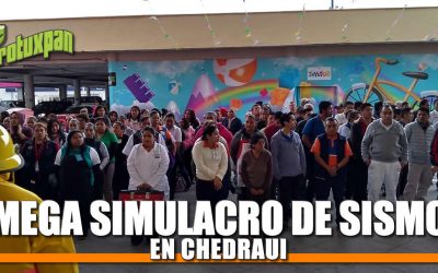 MEGASIMULACRO de Sismo en Chedraui