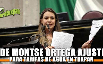 Pide Montserrat Ortega ajustes para tarifas de agua en Tuxpan