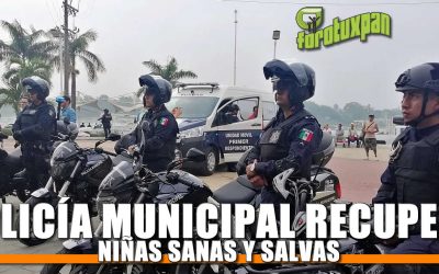 Policía Municipal recupera niñas sanas y salvas devueltas a sus familiares
