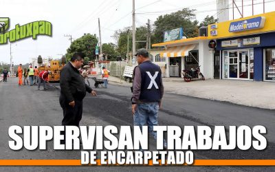 Supervisan Trabajos de Encarpetado