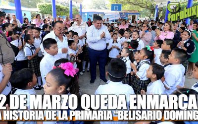 El 2 de marzo queda enmarcado en la HISTORIA DE LA Primaria Belisario Domínguez