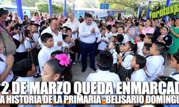 El 2 de marzo queda enmarcado en la HISTORIA DE LA Primaria Belisario Domínguez