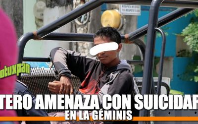 Ratero AMENAZA con suicidarse en la Colonia Géminis
