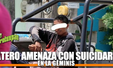 Ratero AMENAZA con suicidarse en la Colonia Géminis