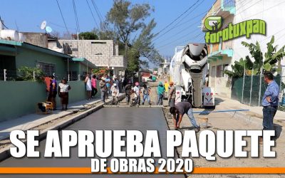 Se aprueba paquete de obras de 2020