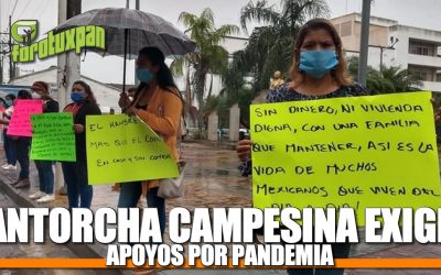 ANTORCHA CAMPESINA EXIGE APOYOS POR PANDEMIA