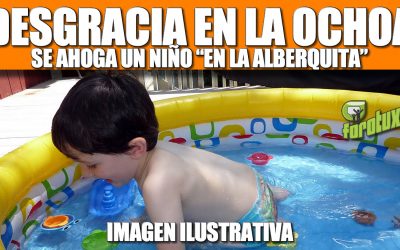 DESGRACIA EN LA OCHOA: Se ahoga un niño en la «alberquita»