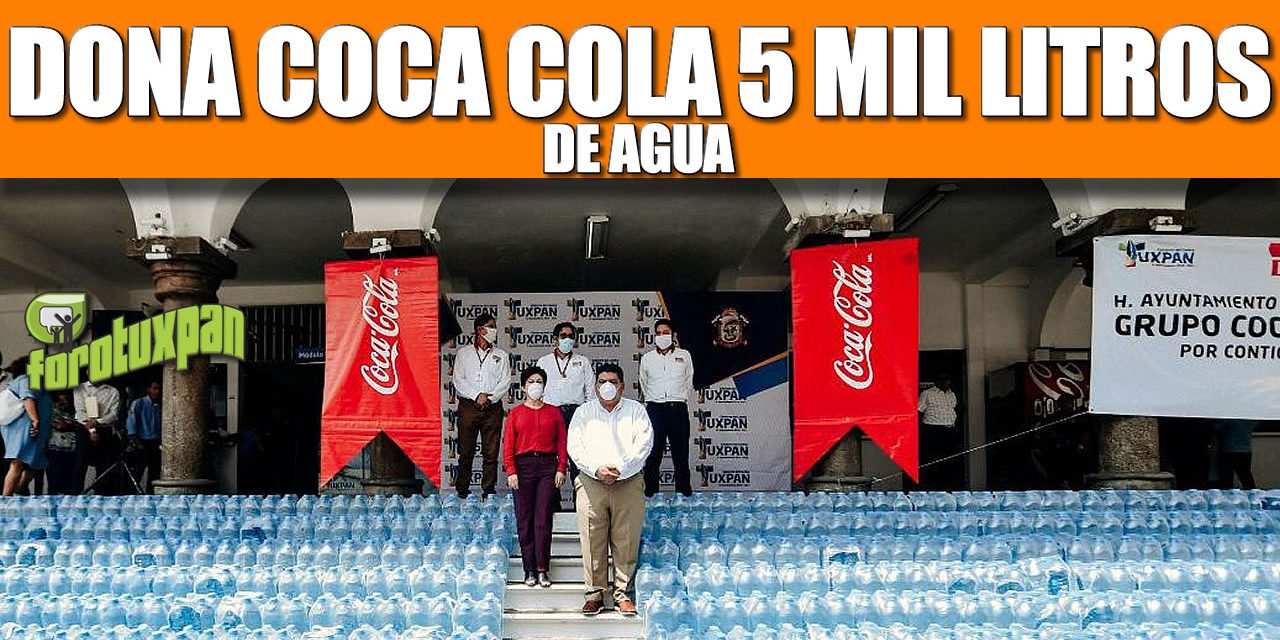 Dona Coca cola 5 mil litros de agua