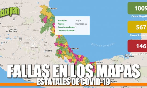 FALLAS EN LOS MAPAS DE COVID-19