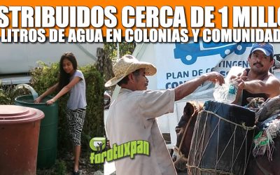 Distribuidos cerca de un millón de litros de agua en colonias y comunidades