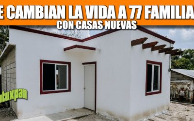 LE CAMBIAN LA VIDA A 77 FAMILIAS CON CASA NUEVA