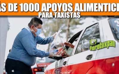 Más de mil apoyos alimenticios para taxistas