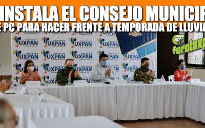 SE INSTALA EL CONSEJO MUNICIPAL DE PROTECCIÓN CIVIL PARA HACER FRENTE A LA ÉPOCA DE LLUVIAS.