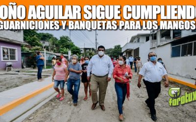 TOÑO AGUILAR SIGUE CUMPLIENDO: GUARNICIONES Y BANQUETAS PARA LOS MANGOS
