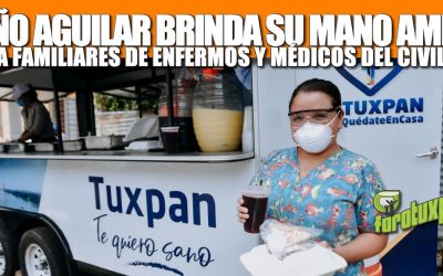 TOÑO AGUILAR BRINDA SU MANO AMIGA A FAMILIARES DE ENFERMOS Y PERSONAL MÉDICO DEL EMILIO ALCÁZAR