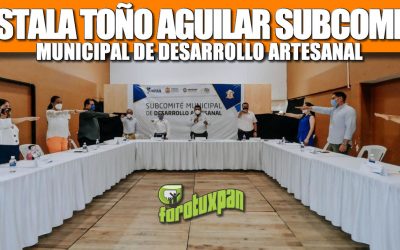 INSTALA JUAN ANTONIO AGUILAR SUBCOMITÉ MUNICIPAL DE DESARROLLO ARTESANAL