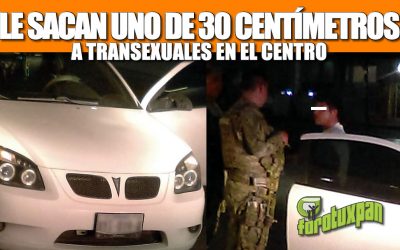 LE SACAN UNO DE 30 CENTÍMETROS A TRANSEXUALES EN EL CENTRO