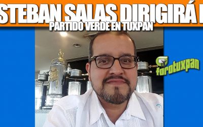 ESTEBAN SALAS JUÁREZ dirigirá el Partido Verde en Tuxpan