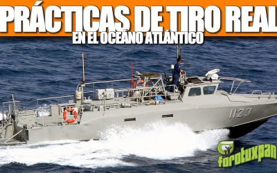 Prácticas de TIRO REAL en el OCÉANO Atlántico