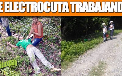 SE ELECTROCUTA TRABAJANDO