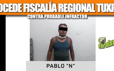 Procede Fiscalía Regional Tuxpan contra posible infractor
