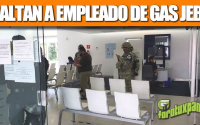Asaltan a empleado de GAS JEBLA