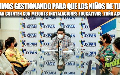 SEGUIMOS GESTIONANDO PARA QUE LOS NIÑOS DE TUXPAN CUENTEN CON MEJORES INSTALACIONES EDUCATIVAS: TOÑO AGUILAR