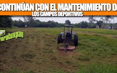 CONTINÚA EL MANTENIMIENTO DE LOS CAMPOS DEPORTIVOS