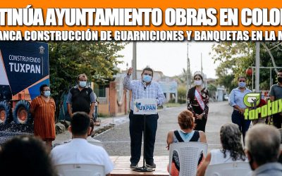CONTINÚA AYUNTAMIENTO OBRAS EN COLONIAS; ARRANCA CONSTRUCCIÓN DE GUARNICIONES Y BANQUETAS EN LA MATA